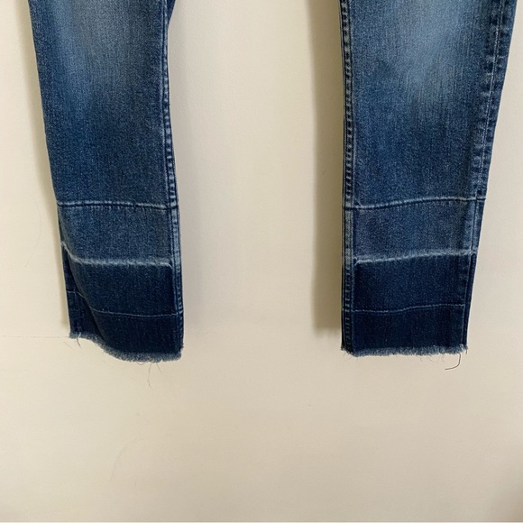 3X1 Cropped Ombre Raw Hem Jeans W4 Shelter Straight High Rise Size 24 - Picture 6 of 8
